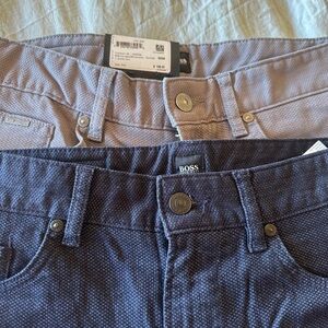2 Hugo Boss Slim Fit 30/34 Men's Pants -  Gray and Dark Blue